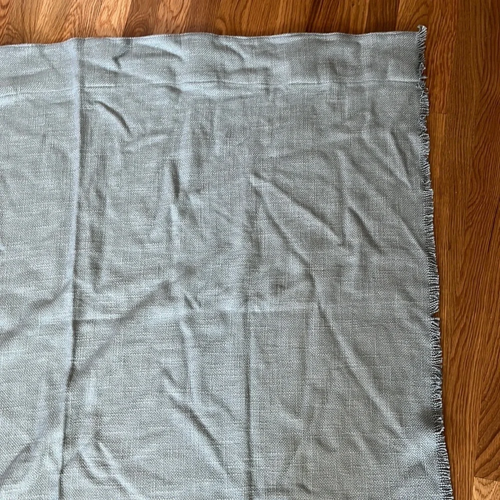 Anthropologie Pair of Lux Linen Blend Curtain Seafoam NWT